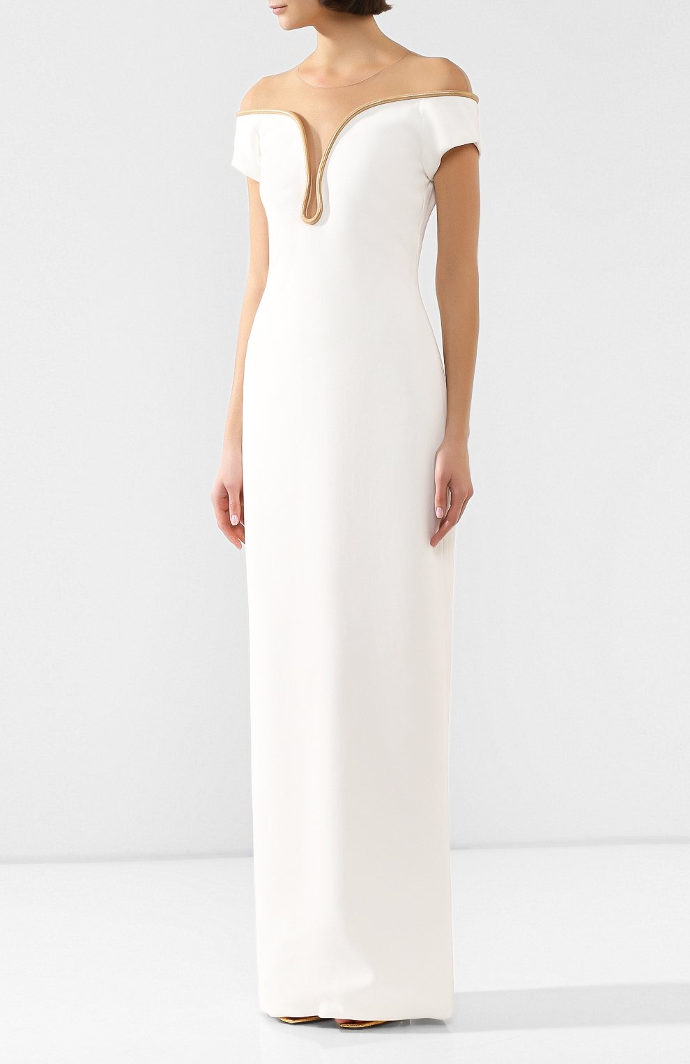 Платье-макси STELLA MCCARTNEY белого цвета по цене 371500 руб., арт. 600152/SNA28, фото 3 Платье-макси STELLA MCCARTNEY, арт. 600152/SNA28, фото 3