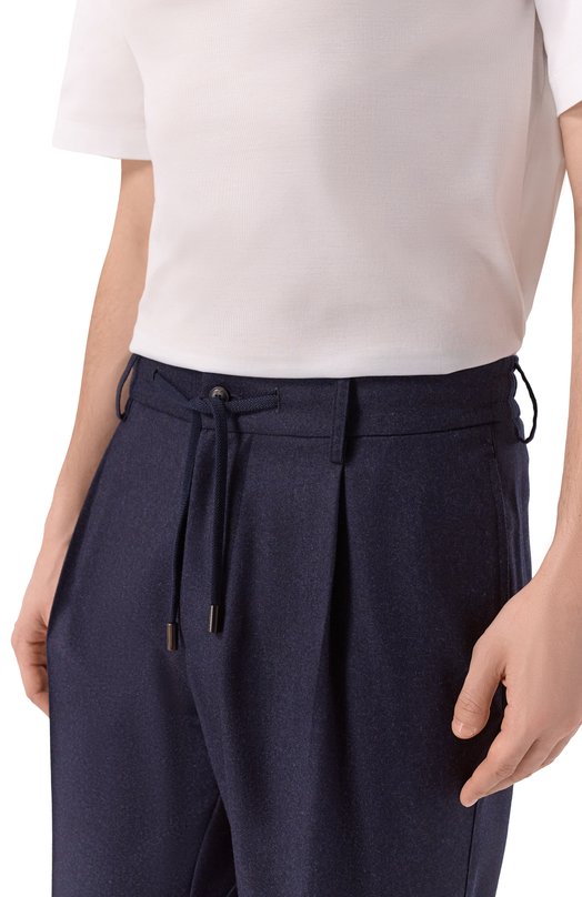 Брюки из шерсти и кашемира Capobianco 19M808.FA00. Синий  19M808.FA00. Фото 5