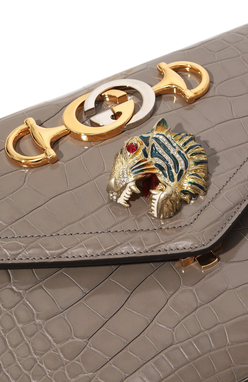 Сумка rajah из кожи аллигатора GUCCI, арт. 537241 EV4AX, фото 3