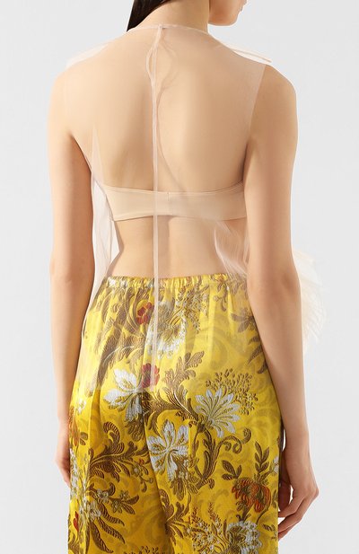 Топ с отделкой перьями DRIES VAN NOTEN, арт. 201-18636-9306, фото 4