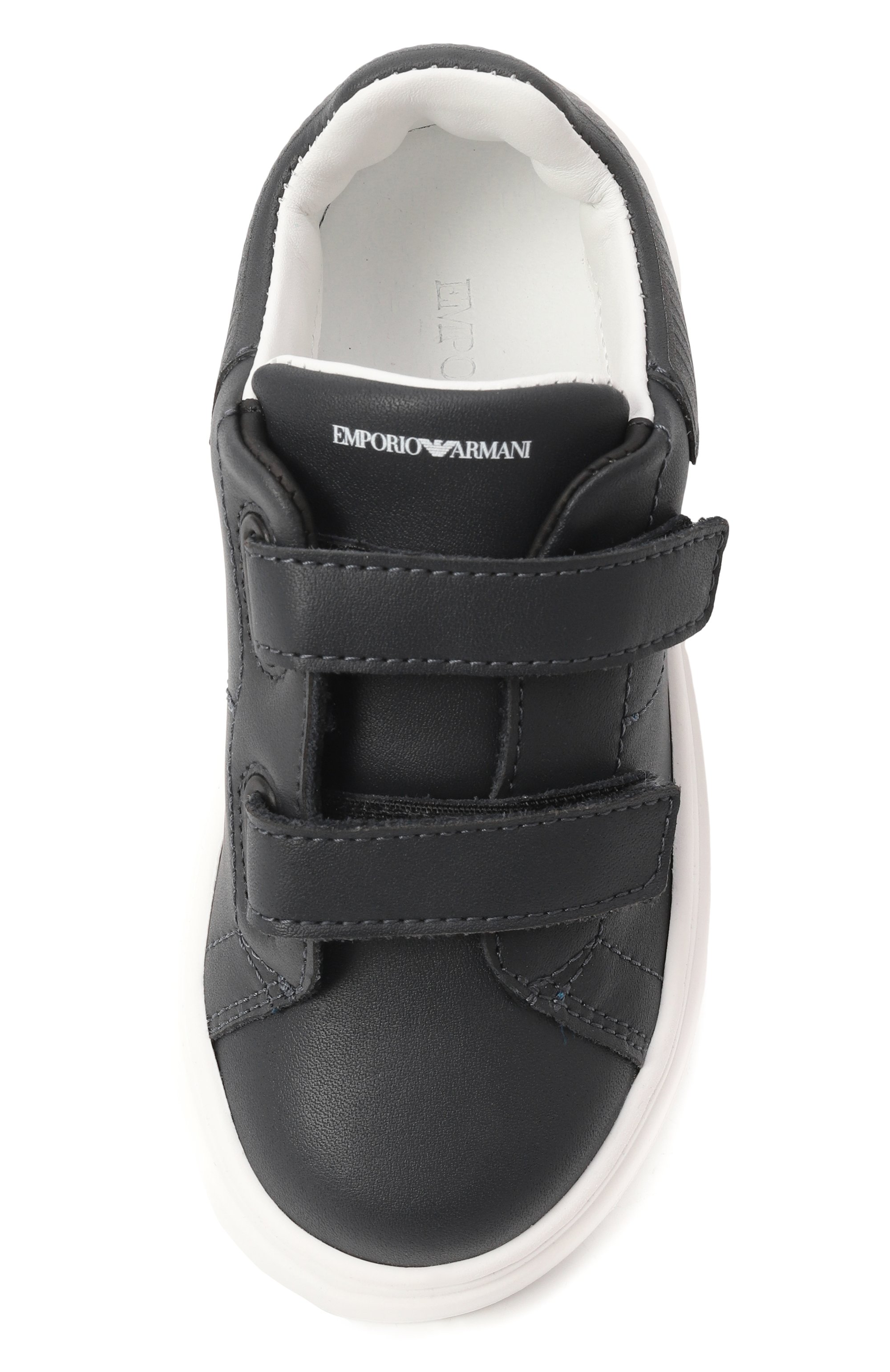 Кожаные кеды EMPORIO ARMANI, арт. XMX022/XCC76, фото 4