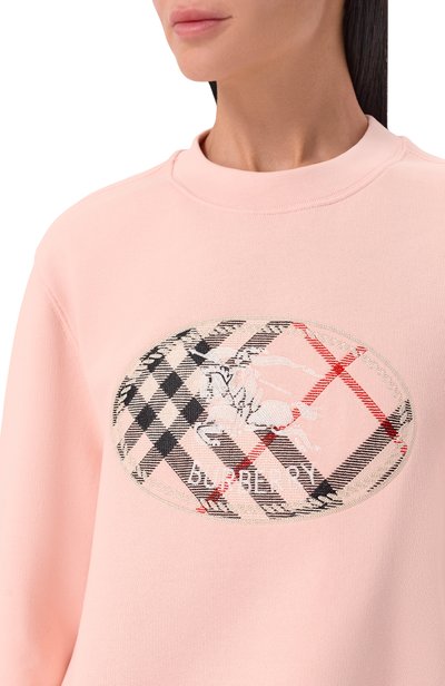 Хлопковый свитшот BURBERRY, арт. 8128061, фото 5