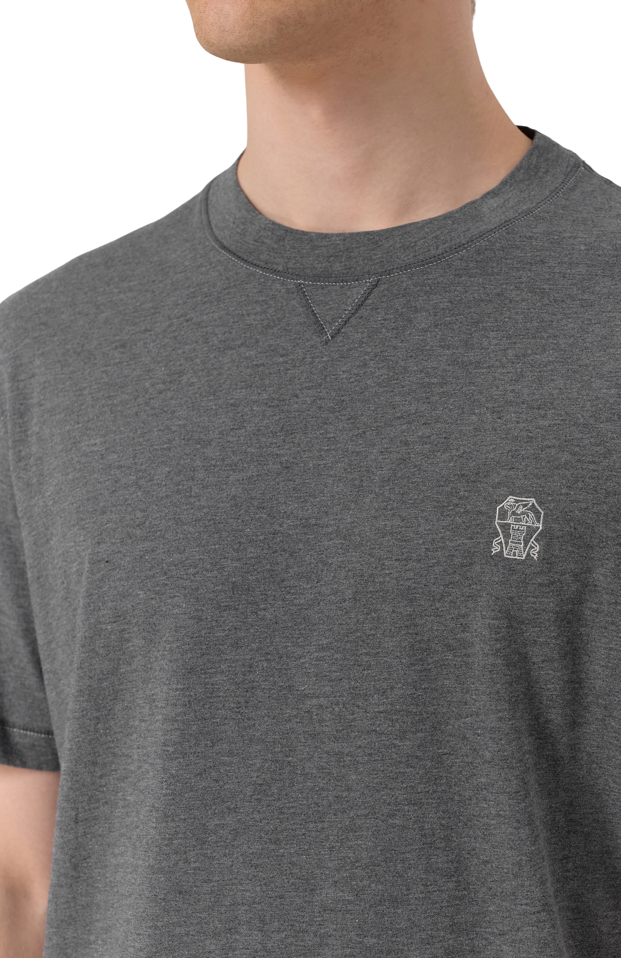 Хлопковая футболка BRUNELLO CUCINELLI, арт. M0B131328G, фото 5