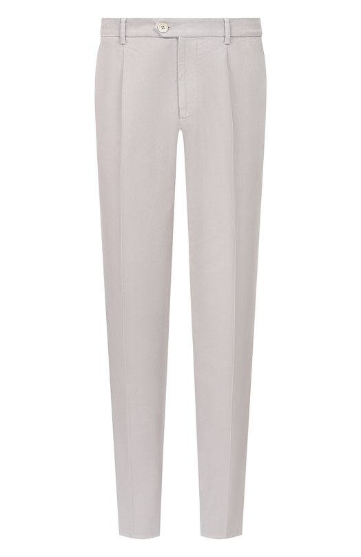 Хлопковые брюки Brunello Cucinelli M252DE1450 Серый M252DE1450