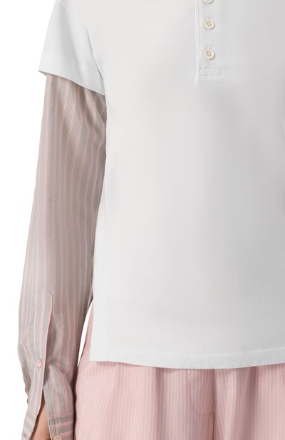 Хлопковый лонгслив-хенли DRIES VAN NOTEN, арт. 251-011156-1603, фото 5