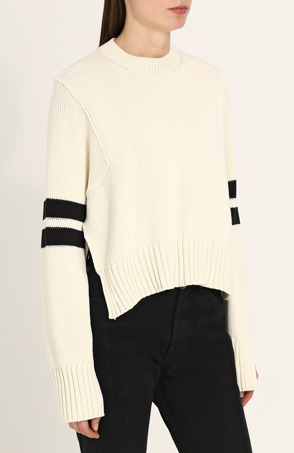 Укороченный пуловер свободного кроя с круглым вырезом MRZ, арт. S18-0002, фото 3