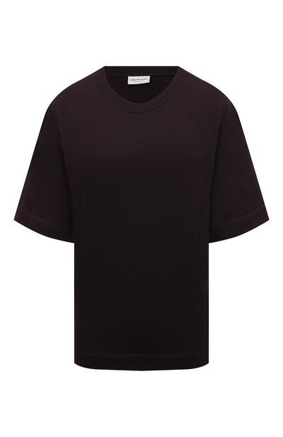 Женская хлопковая футболка DRIES VAN NOTEN, арт. 222-011163-5600