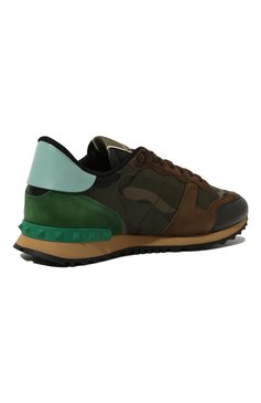 Мужские комбинированные кроссовки rockrunner VALENTINO хаки цвета, арт. QY2S0723/TCC | Фото 5 (Материал внешний: Текстиль; Материал сплава: Проставлено; Стили: Классический; Материал утеплителя: Без утеплителя; Материал внутренний: Текстиль; Ювелирные украшения: Назначено; Подошва: Массивная; Драгоценные камни: Проставлено; Статус проверки: Проверена категория; Длина стельки: 25,0, 25,3, 25,6, 26,0, 26,3, 26,6, 27,0, 27,3, 27,6, 28,0, 28,3, 28,6, 29,0, 29,6)