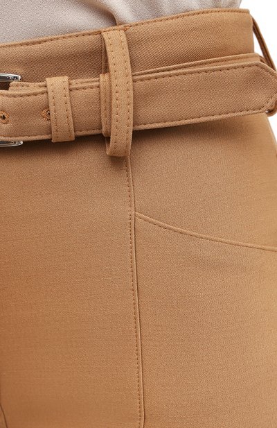 Брюки из шерсти и шелка PROENZA SCHOULER бежевого цвета по цене 125500 руб., арт. R2116008-AW112, фото 5 Брюки из шерсти и шелка PROENZA SCHOULER, арт. R2116008-AW112, фото 5