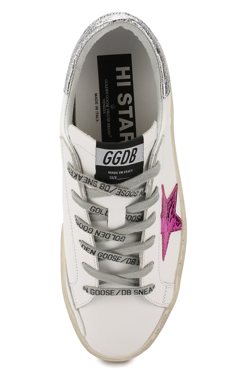 Кожаные кеды hi star GOLDEN GOOSE DELUXE BRAND, арт. G34WS945.F8, фото 5