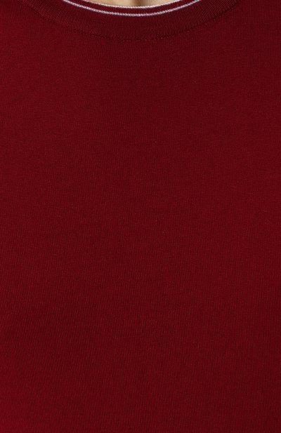 Хлопковый однотонный джемпер KITON, арт. UK31E18K246001, фото 5