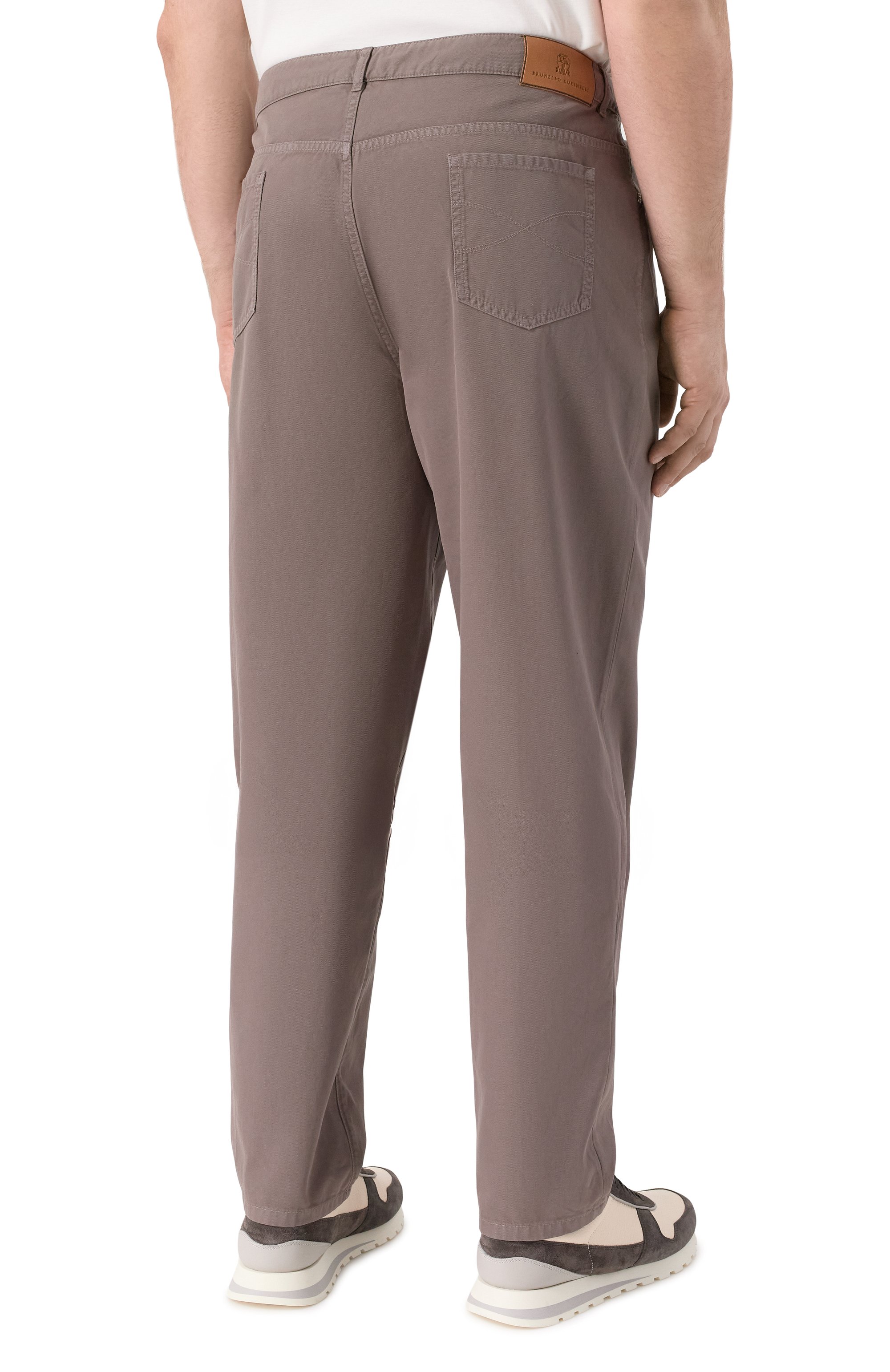 Хлопковые брюки BRUNELLO CUCINELLI, арт. M252DF1010, фото 4