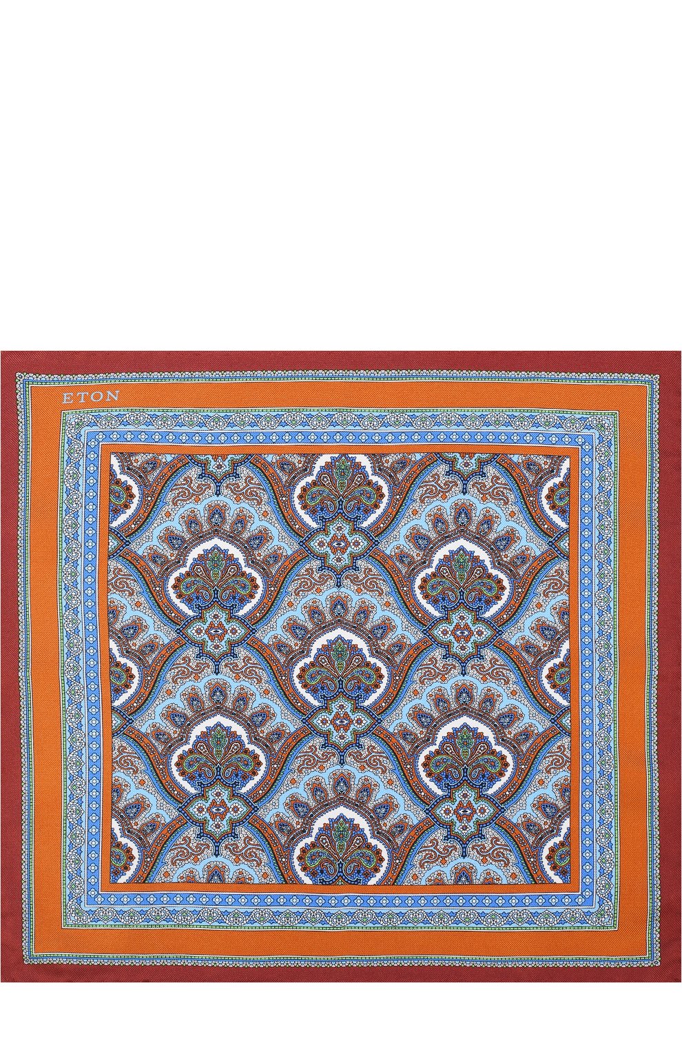 Шелковый платок с узором ETON, арт. A000 30110, фото 3