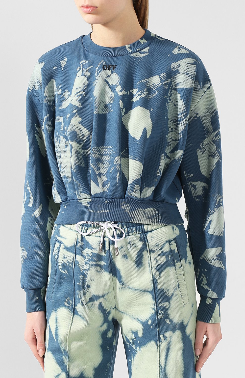 Хлопковый свитшот OFF-WHITE, арт. 0WBA053F19F30052B701, фото 3