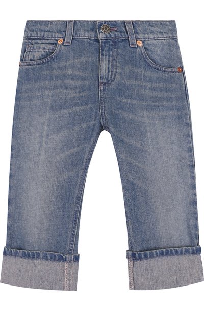 Джинсы с отворотами и декоративными потертостями GUCCI, арт. 499886/XD717, фото 1