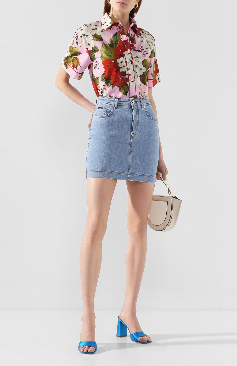Хлопковая блузка DOLCE & GABBANA, арт. F5M02T/HS5GF, фото 2