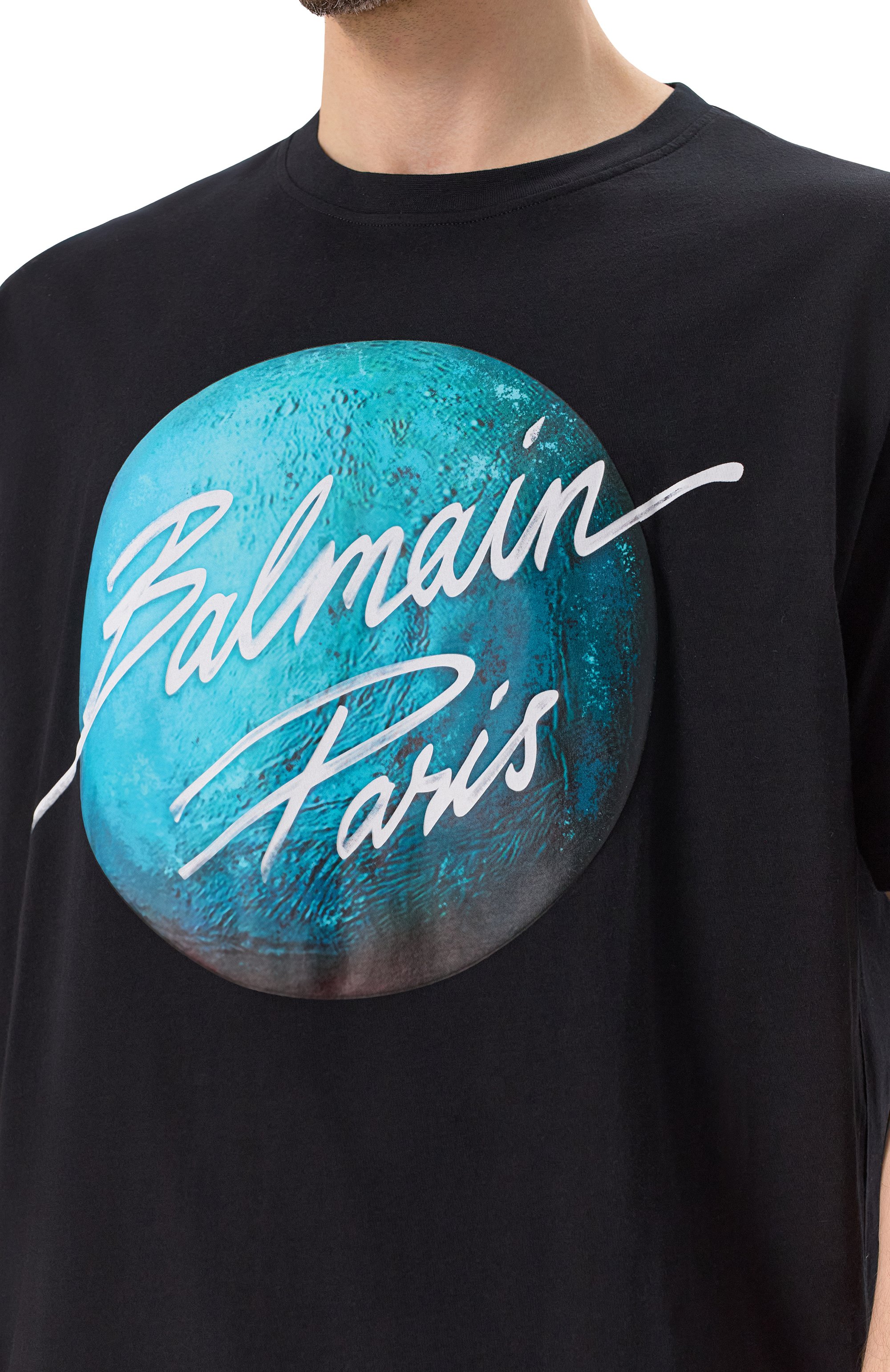 Хлопковая футболка BALMAIN, арт. EH0EG010GE80, фото 5