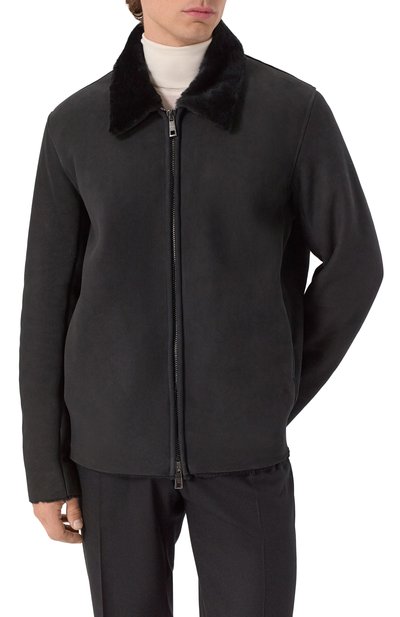 Дубленка GIORGIO BRATO черного цвета по цене 286500 руб., арт. GU26F26000SHTM, фото 3 Дубленка GIORGIO BRATO, арт. GU26F26000SHTM, фото 3