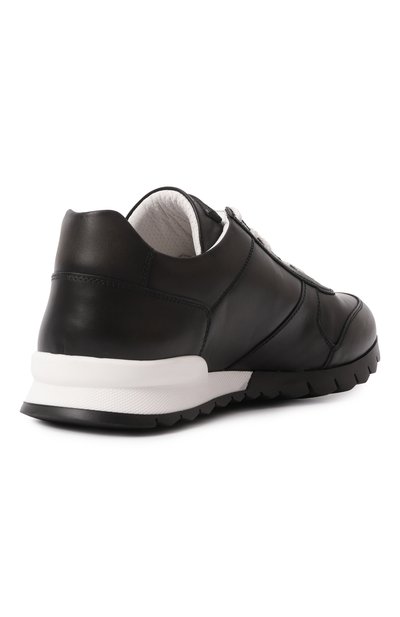 Кожаные кроссовки KITON черного цвета по цене 139500 руб., арт. USSA137N0010014, фото 5 Кожаные кроссовки KITON, арт. USSA137N0010014, фото 5