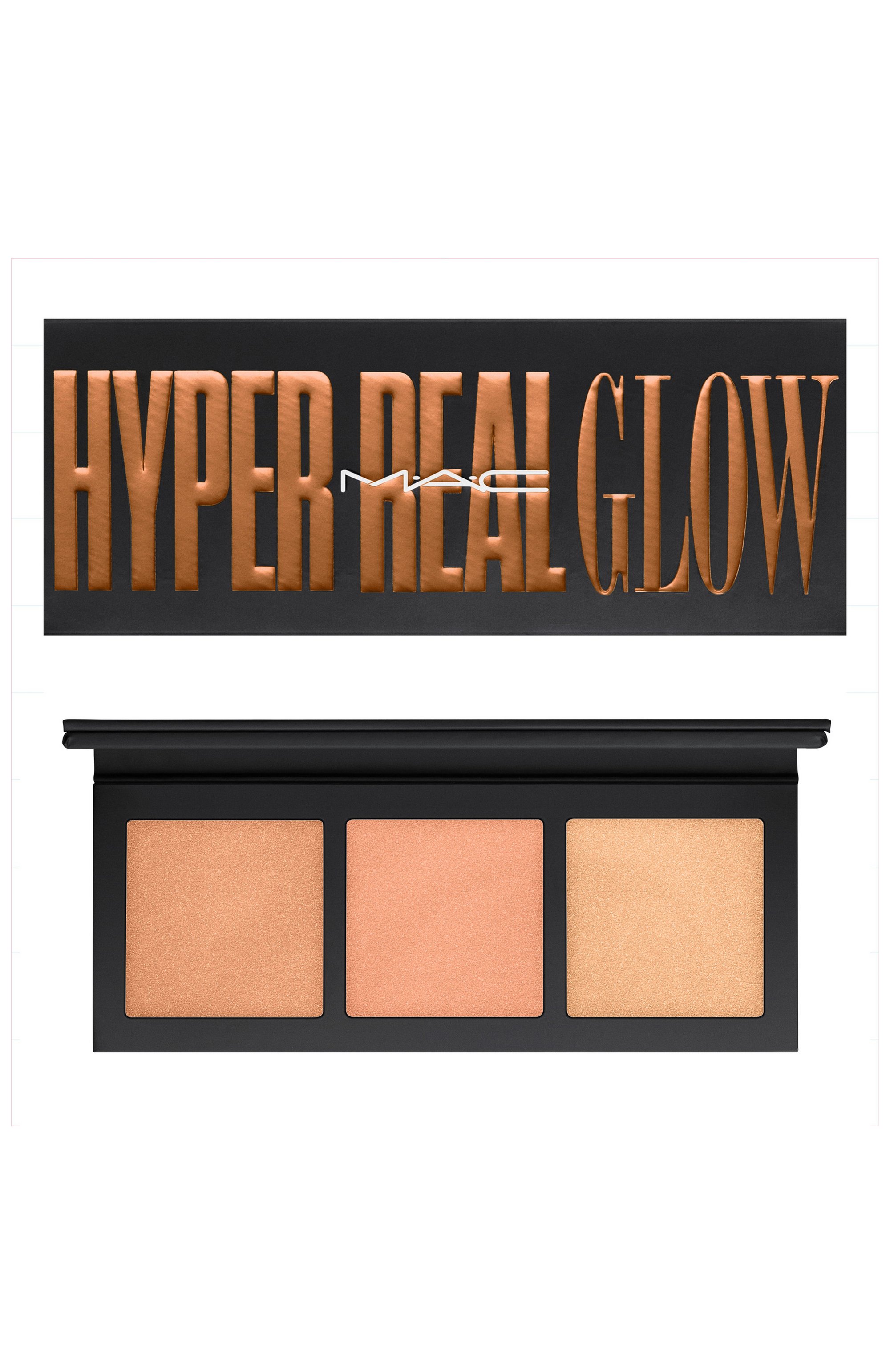 Палетка хайлайтеров hyper real glow palette, оттенок shimmy peach (13.5g) MAC, арт. S88C-04, фото 3