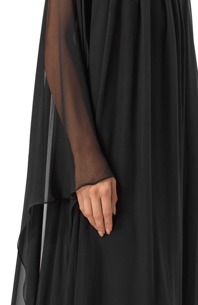 Шелковое платье ZUHAIR MURAD черного цвета по цене 440500 руб., арт. PKA26015/CHSI028, фото 4 Шелковое платье ZUHAIR MURAD, арт. PKA26015/CHSI028, фото 4