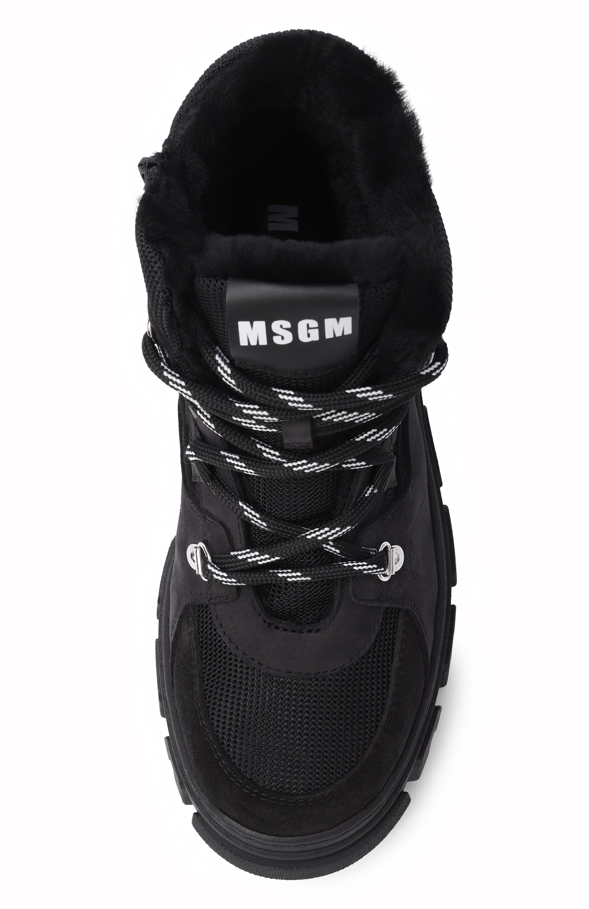 Утепленные ботинки MSGM KIDS черного цвета по цене 33100 руб., арт. 84000/VAR3_002, фото 4 Утепленные ботинки MSGM KIDS, арт. 84000/VAR3_002, фото 4