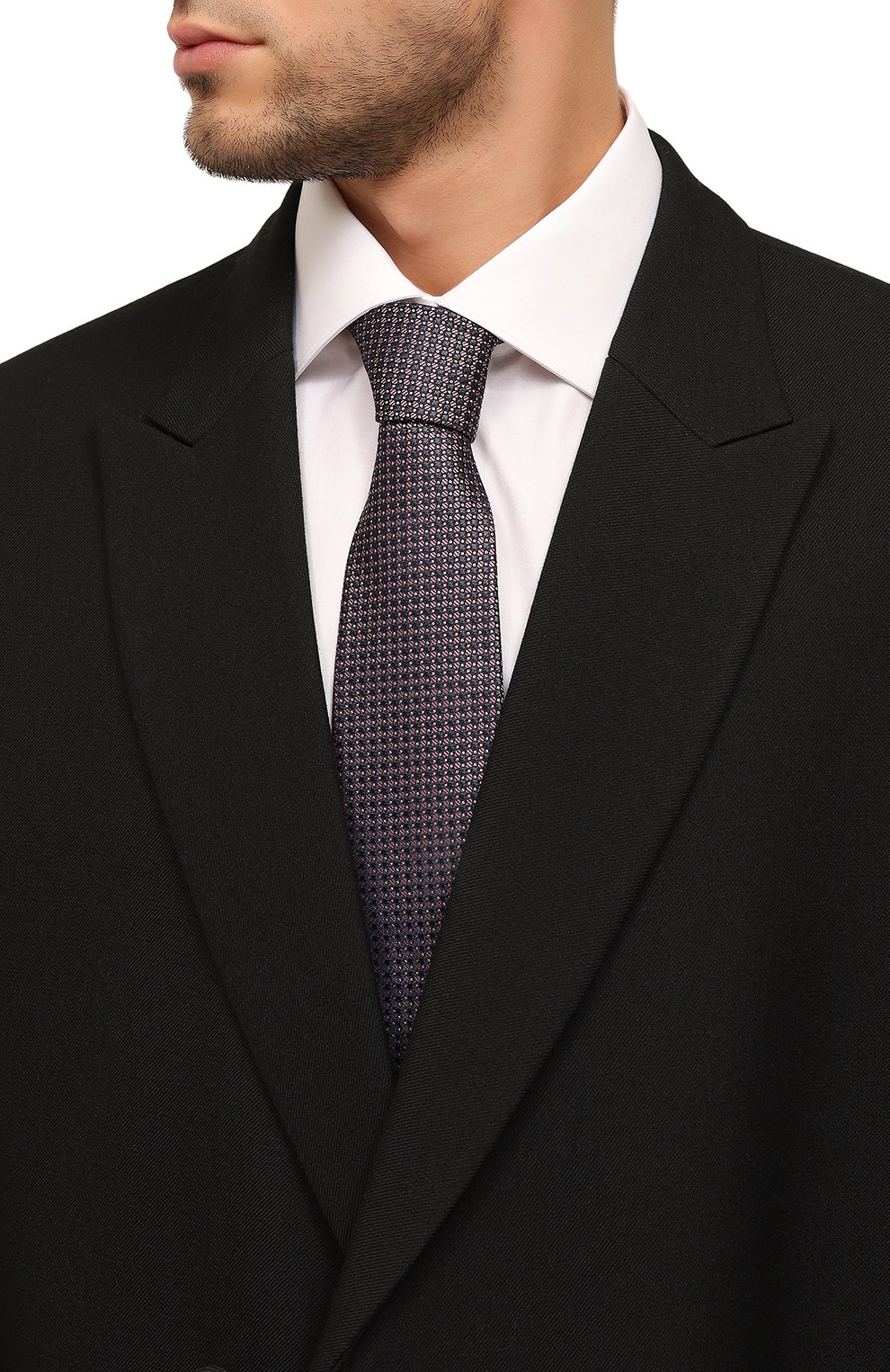 Шелковый галстук LANVIN розового цвета по цене 15400 руб., арт. 8078/TIE, фото 2 Шелковый галстук LANVIN, арт. 8078/TIE, фото 2