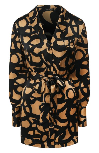 Шелковая блузка с поясом KITON, арт. D49348K09S74, фото 1