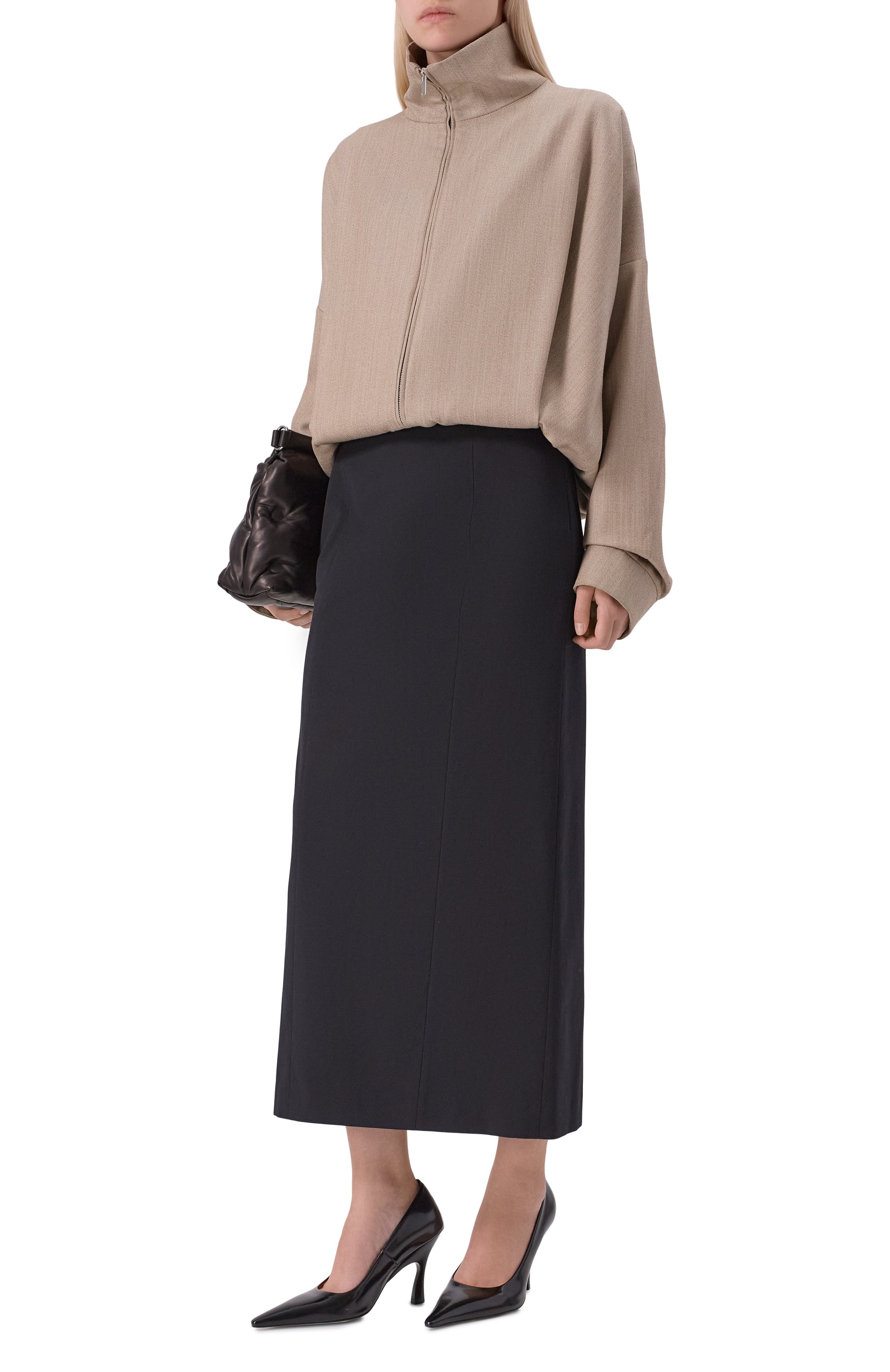 Юбка из шерсти и хлопка MM6, арт. S62MI0038/M35614, фото 2