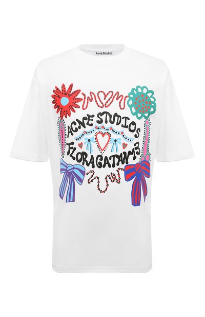 Мужская хлопковая футболка ACNE STUDIOS, арт. FN-MN-TSHI000474