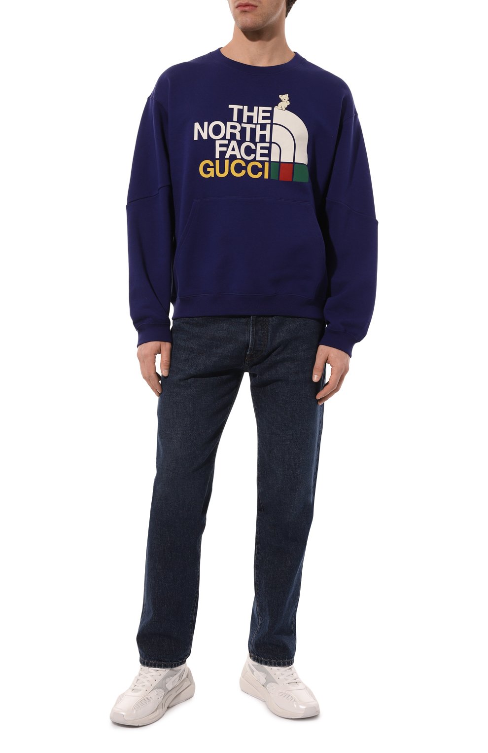 Хлопковый свитшот the north face x gucci GUCCI, арт. 671455 XJDRL, фото 2