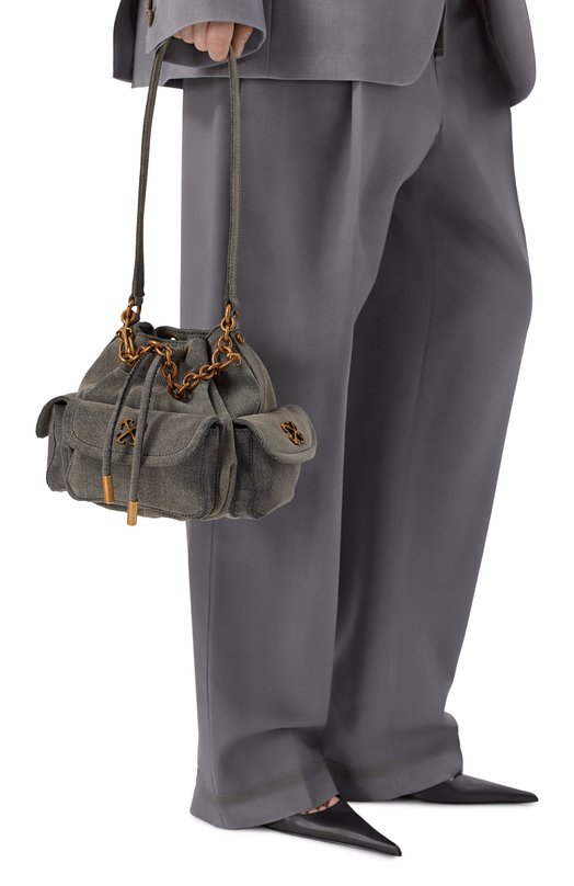 Сумка Dumbo Bucket Off-White 0WMY002F25DEN002 Серый  0WMY002F25DEN002 Фото 2