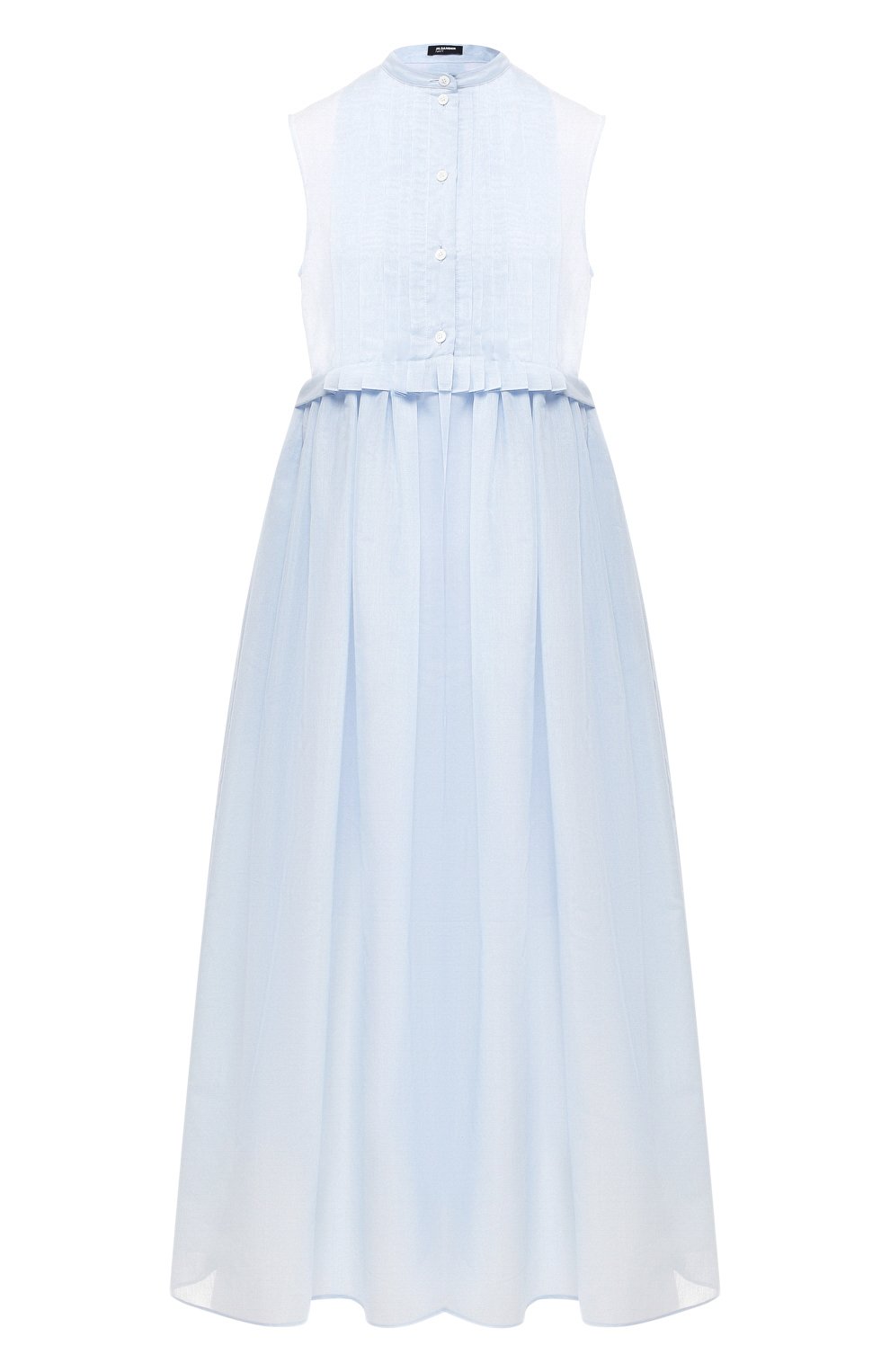 Платье из смеси хлопка и шелка JIL SANDER NAVY, арт. JNWM5011A/JM2550A, фото 1