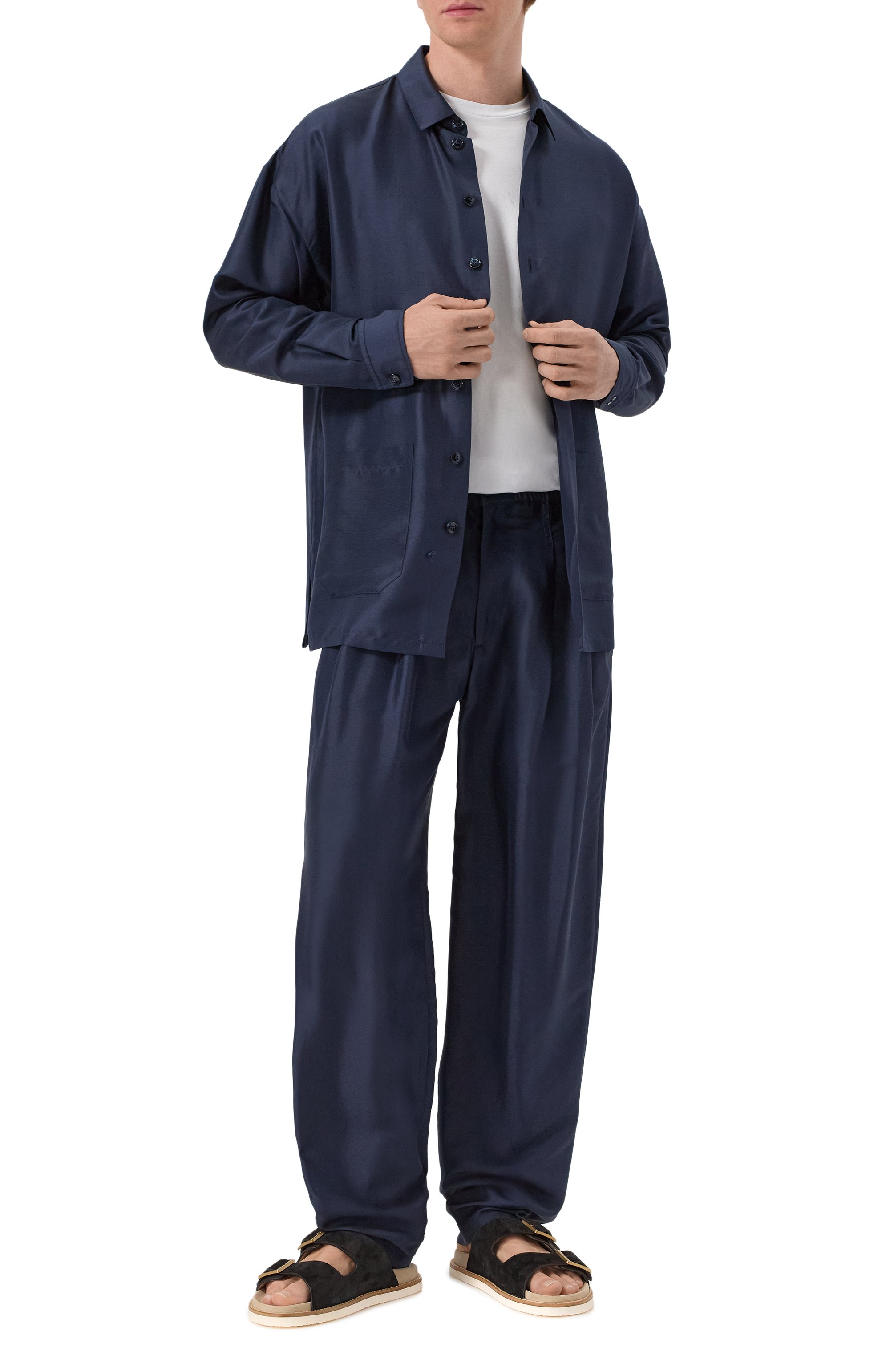 Шелковые брюки GIORGIO ARMANI, арт. GM001408/TE14321, фото 2