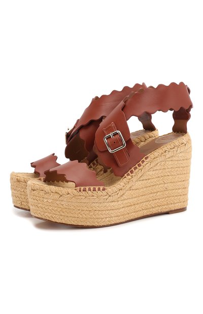 Кожаные босоножки lauren CHLOÉ, арт. CHC19A19391, фото 1