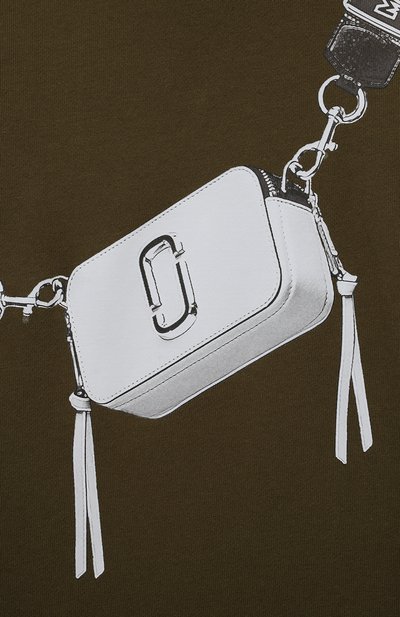 Хлопковое платье MARC JACOBS (THE) хаки цвета по цене 15000 руб., арт. W60363, фото 3 Хлопковое платье MARC JACOBS (THE), арт. W60363, фото 3