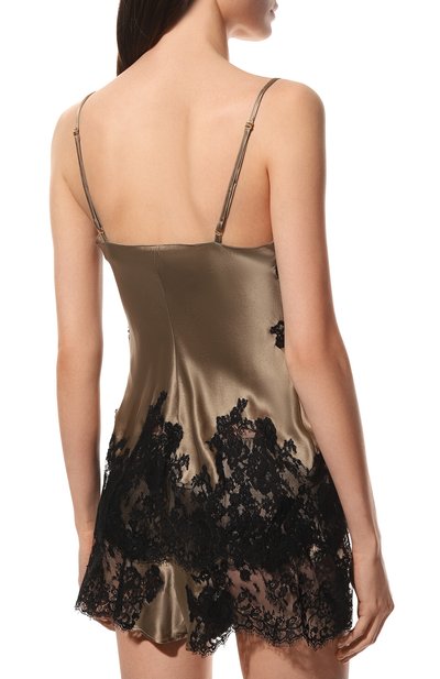 Шелковая пижама MARJOLAINE бежевого цвета по цене 81110 руб., арт. 3PEA4003-3PEA5001, фото 4 Шелковая пижама MARJOLAINE, арт. 3PEA4003-3PEA5001, фото 4