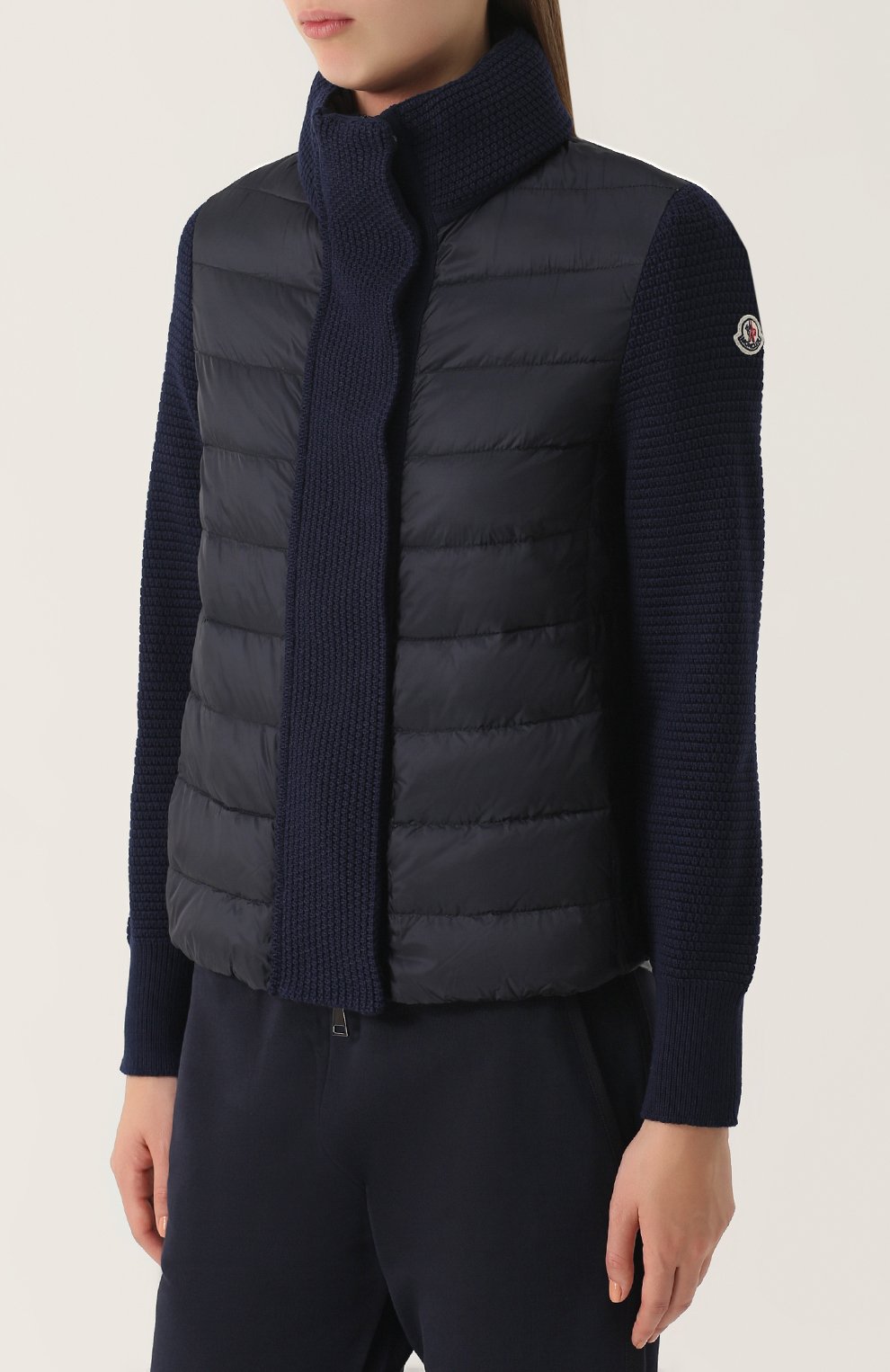 Пуховик с шерстяными рукавами MONCLER, арт. C2-093-94534-00-98124, фото 3