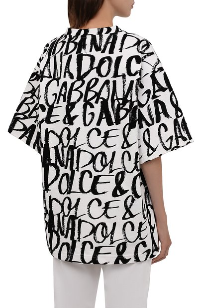 Хлопковая футболка DOLCE & GABBANA, арт. F8015T/G7A5G, фото 4