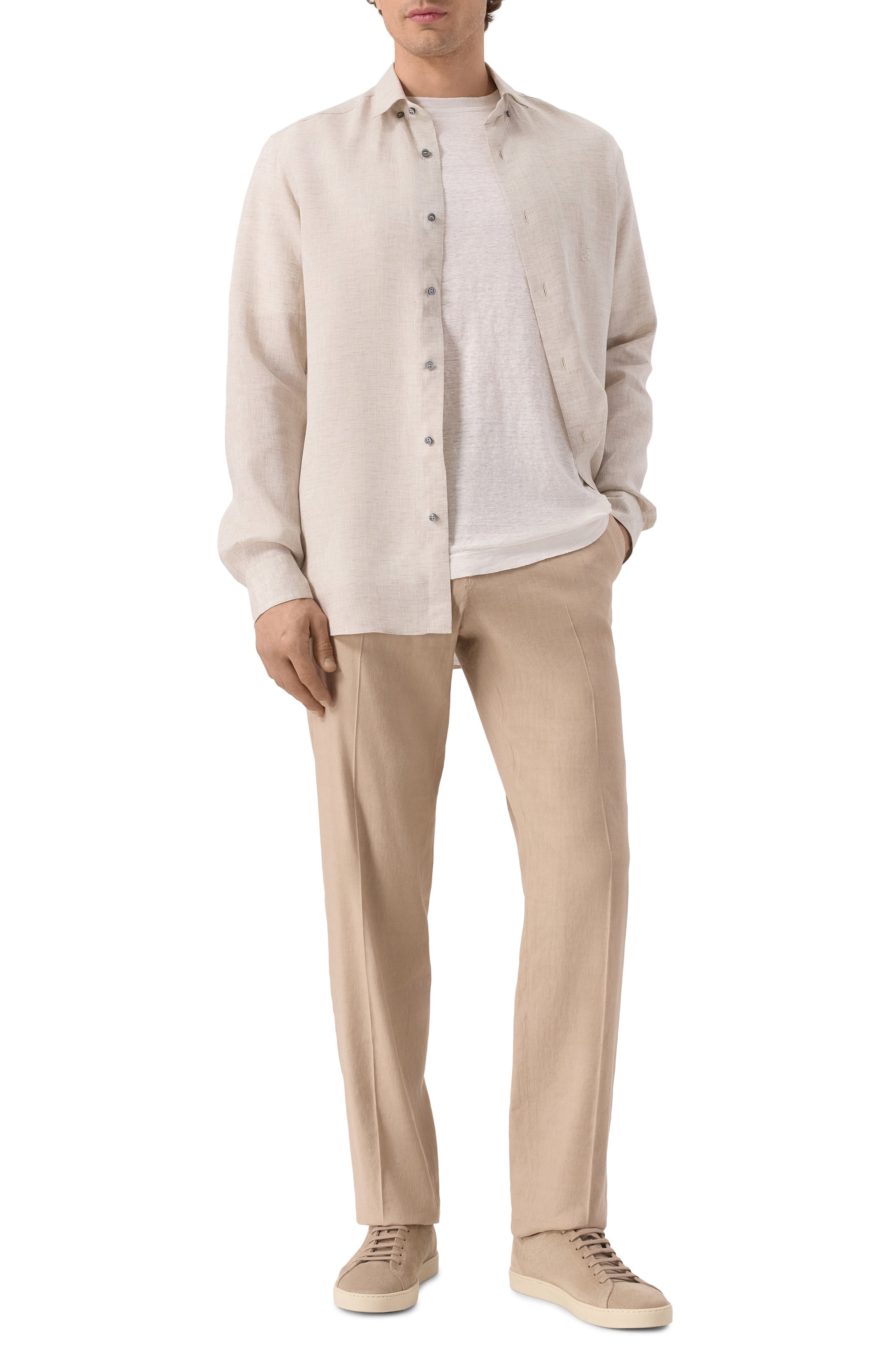 Брюки изо льна и вискозы STEFANO RICCI, арт. M1T3200283/LVI01S, фото 2