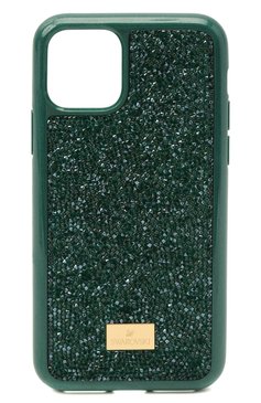 Чехол для iphone 11 pro max glam rock SWAROVSKI зеленого цвета, арт. 5552654 | Фото 1