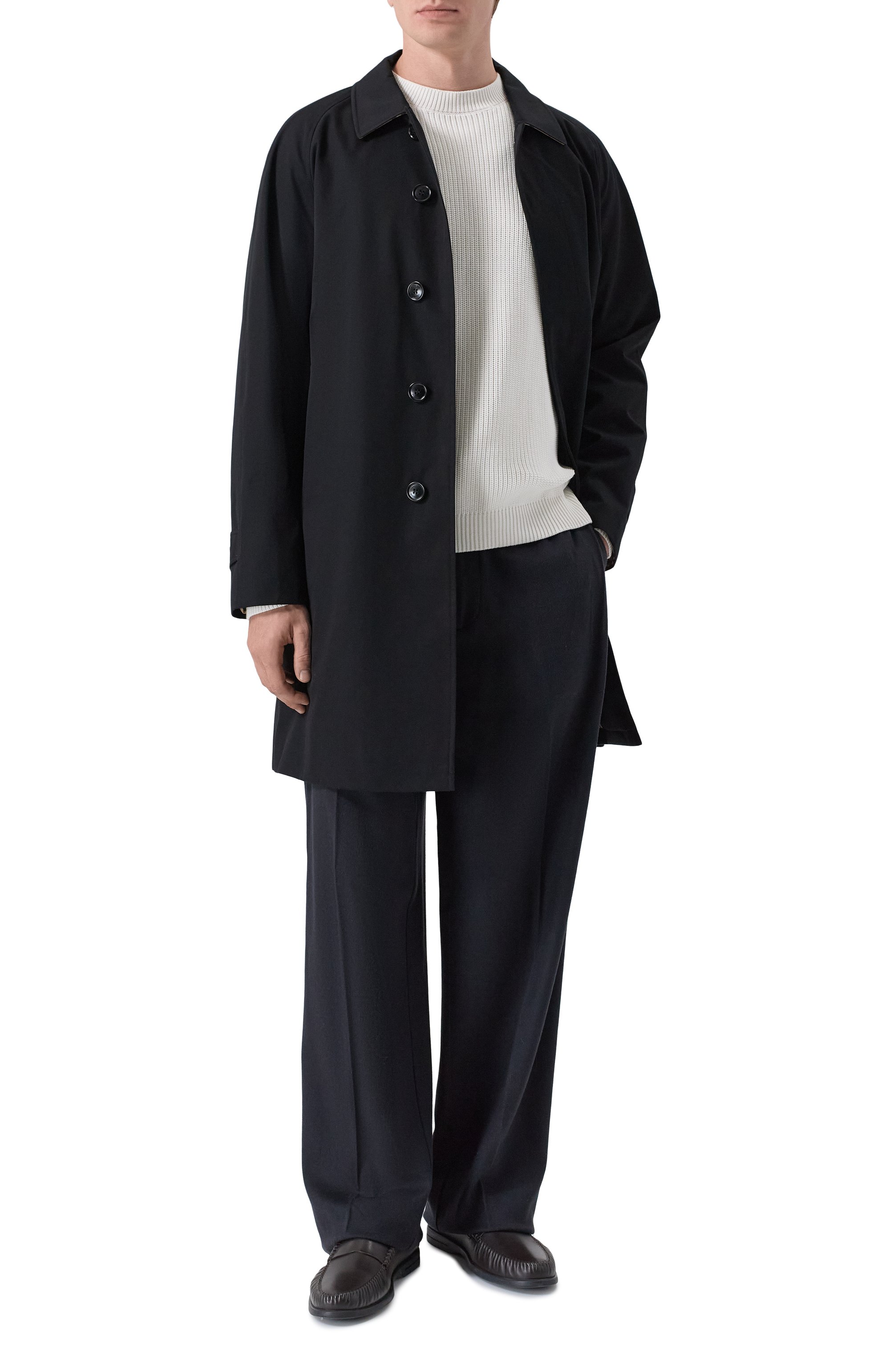 Хлопковый свитер EMPORIO ARMANI белого цвета по цене 36000 руб., арт. EM004615/AF24418, фото 2 Хлопковый свитер EMPORIO ARMANI, арт. EM004615/AF24418, фото 2