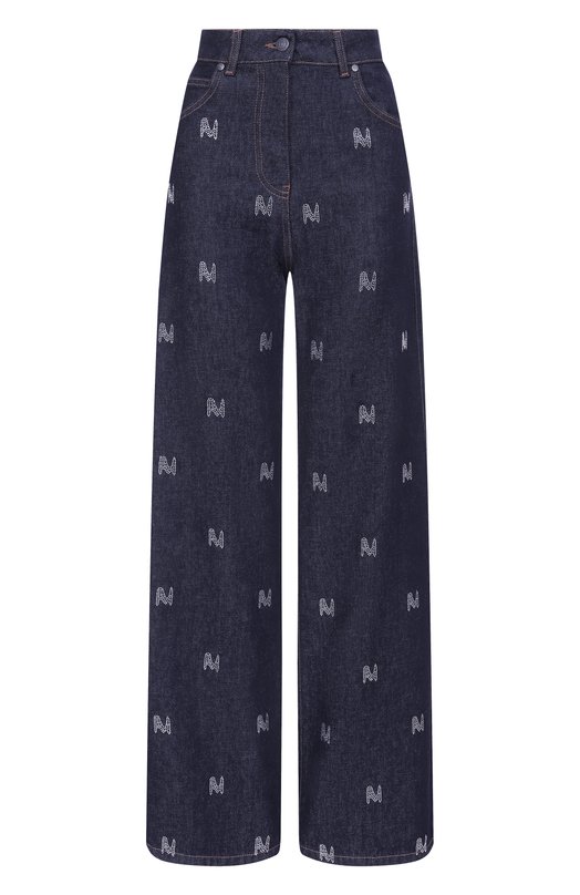 Джинсы с отделкой стразами MSGM 3941MDP240X/257756 Синий 3941MDP240X/257756