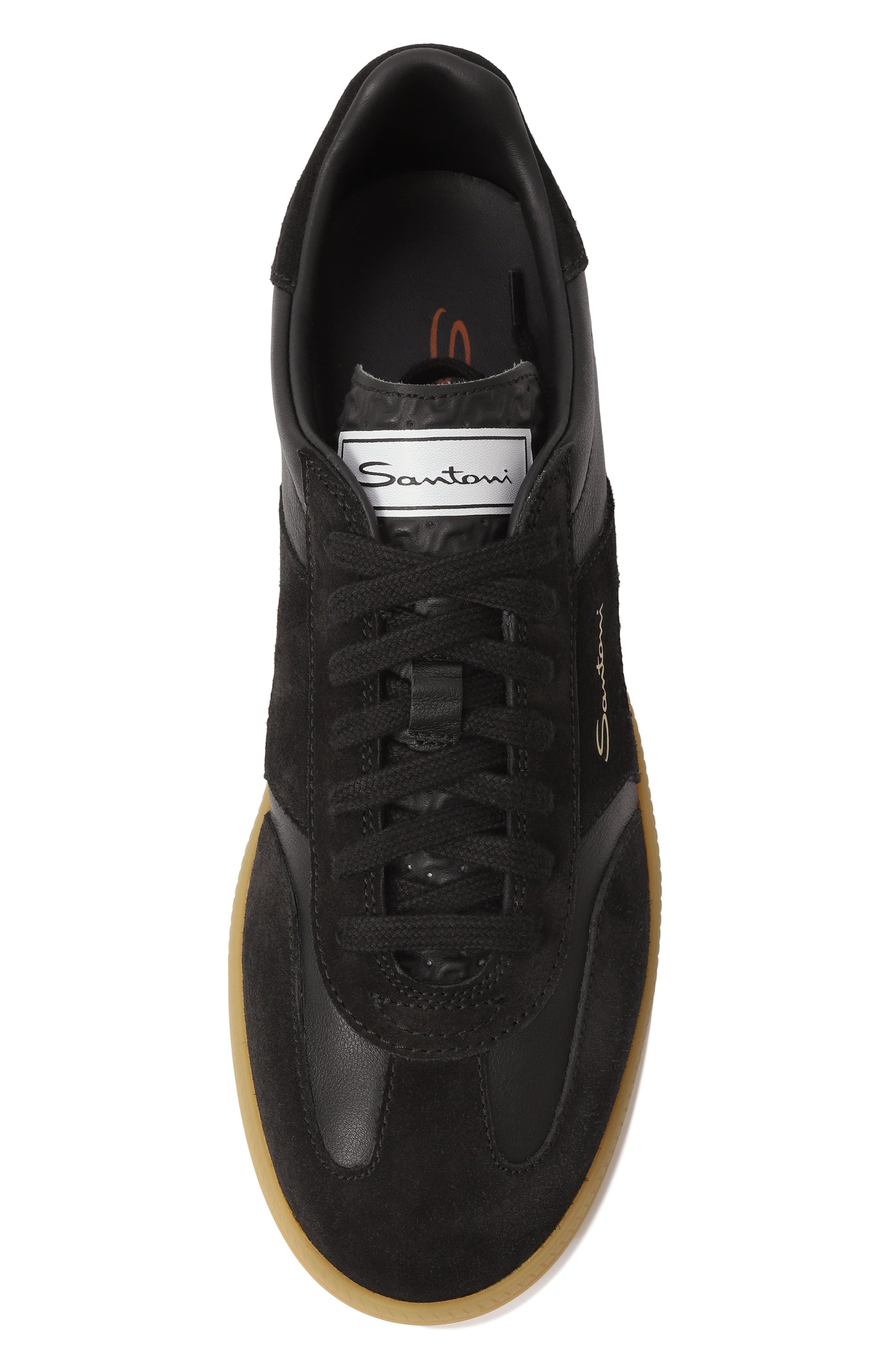 Кожаные кеды dbs oly SANTONI, арт. WBPG61244FARSLYA, фото 6