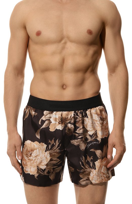 Шелковые боксеры Dolce & Gabbana M4F05T/IS1UJ Коричневый  M4F05T/IS1UJ Фото 2