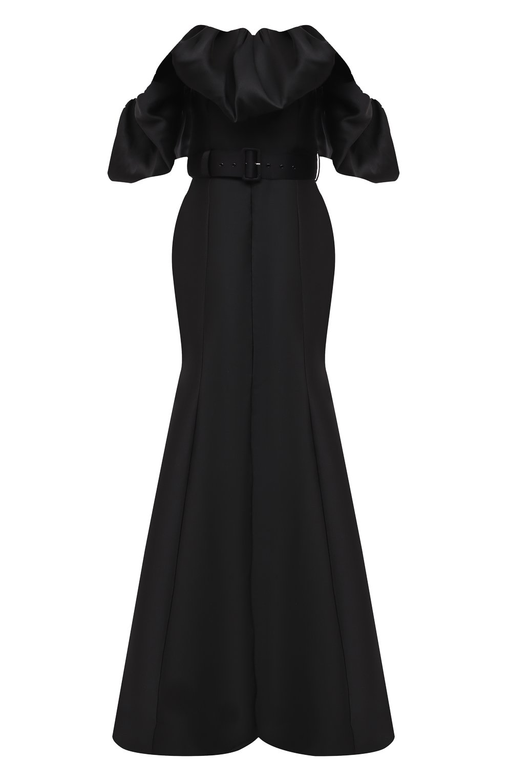Атласное платье SOLACE LONDON черного цвета по цене 97250 руб., арт. 0S29007, фото 1 Атласное платье SOLACE LONDON, арт. 0S29007, фото 1