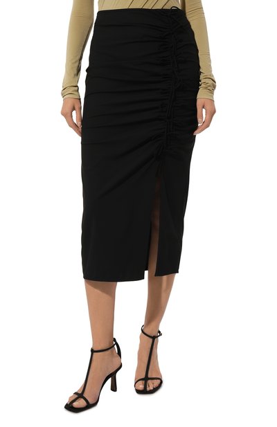 Юбка GANNI черного цвета по цене 32450 руб., арт. F8676, фото 3 Юбка GANNI, арт. F8676, фото 3