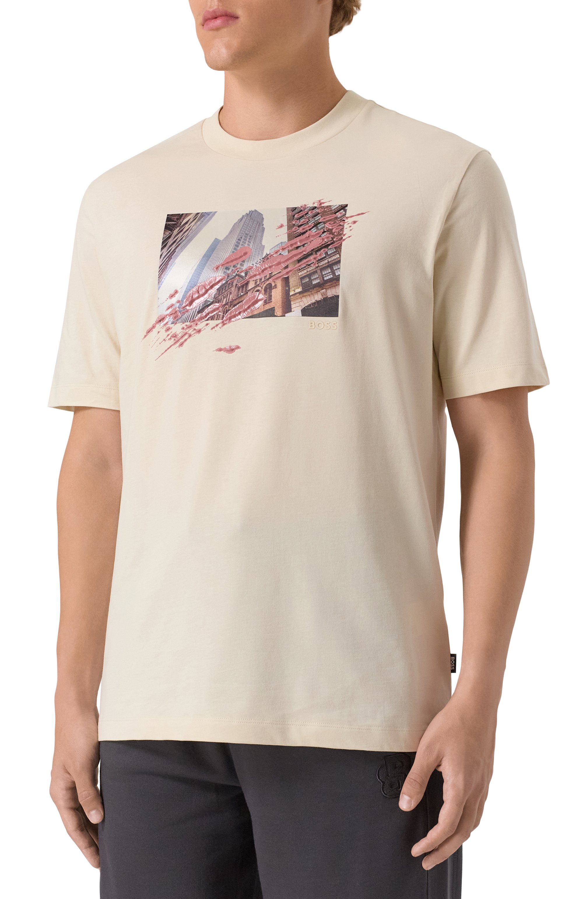 Хлопковая футболка BOSS, арт. 50543447, фото 3