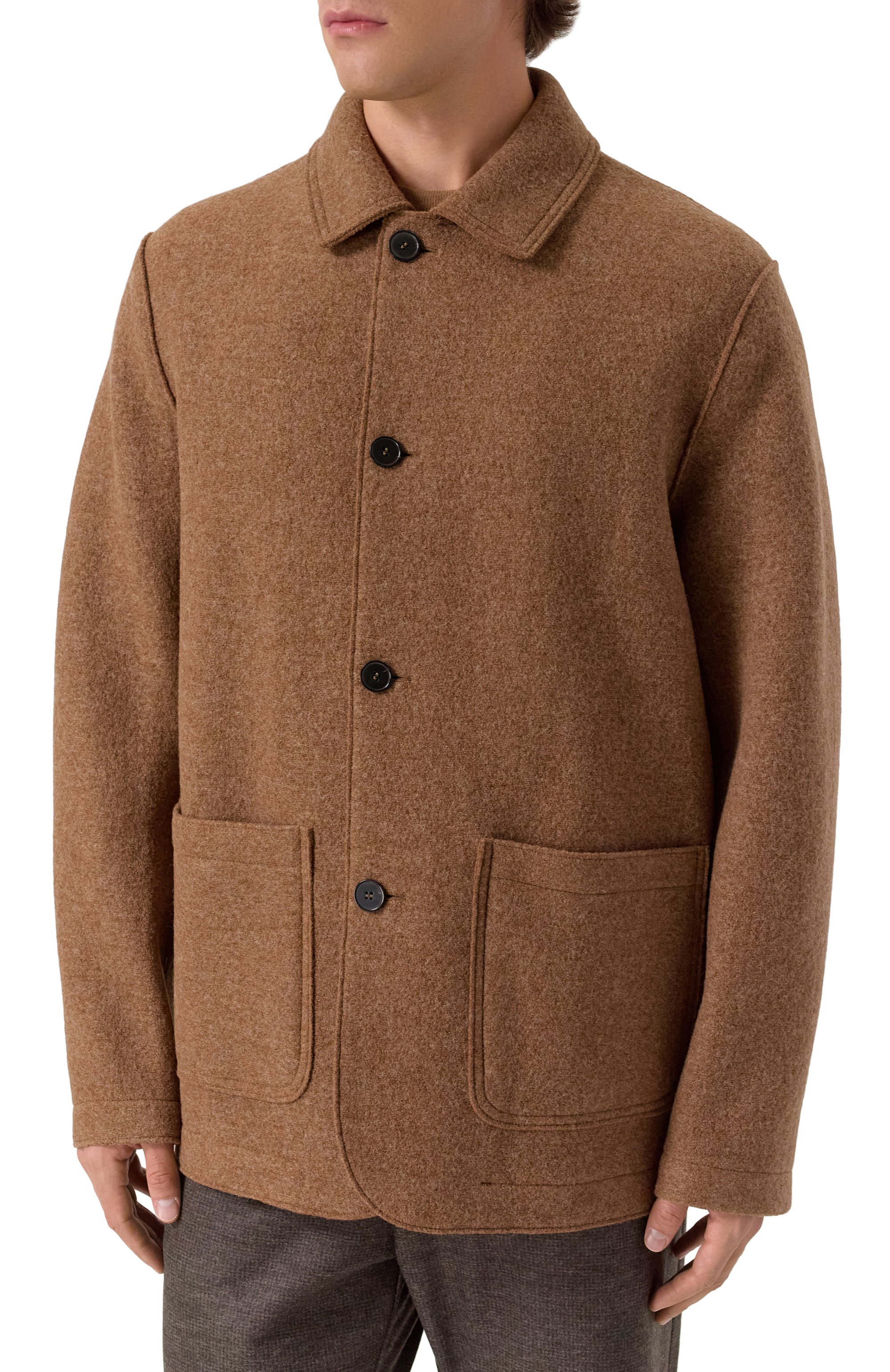 Шерстяная куртка-рубашка HARRIS WHARF LONDON, арт. CH9432MLC, фото 3