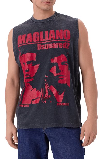 Хлопковая майка DSQUARED2, арт. S71GD1592/S21600, фото 3